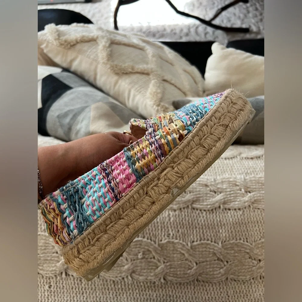 Manebi Raffia Jute Mix Double Sole Espadrilles 💞✨